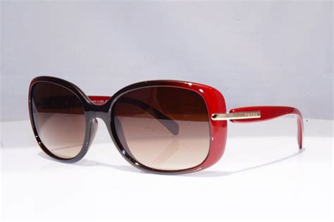 PRADA Womens Designer Sunglasses Burgundy Butterfly SPR .